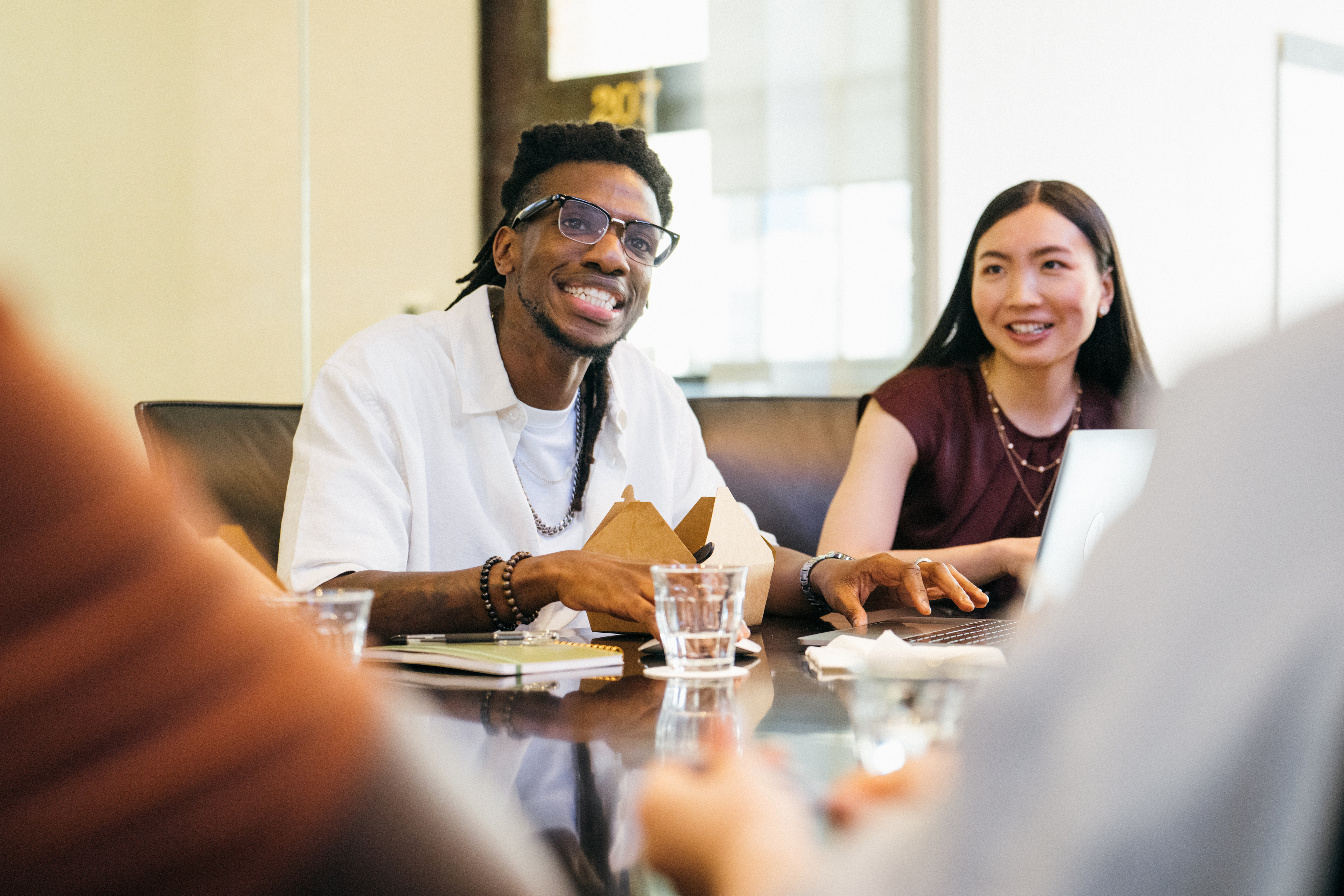 Photo of people at table