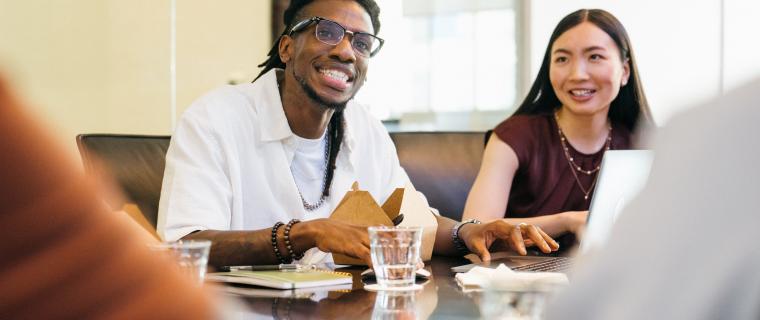 Photo of people at table