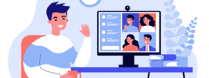 Virtual Meeting Illustration