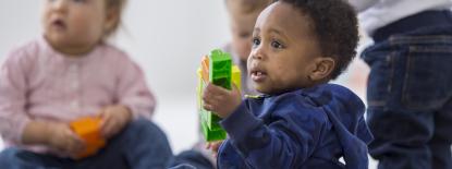 Babies learning